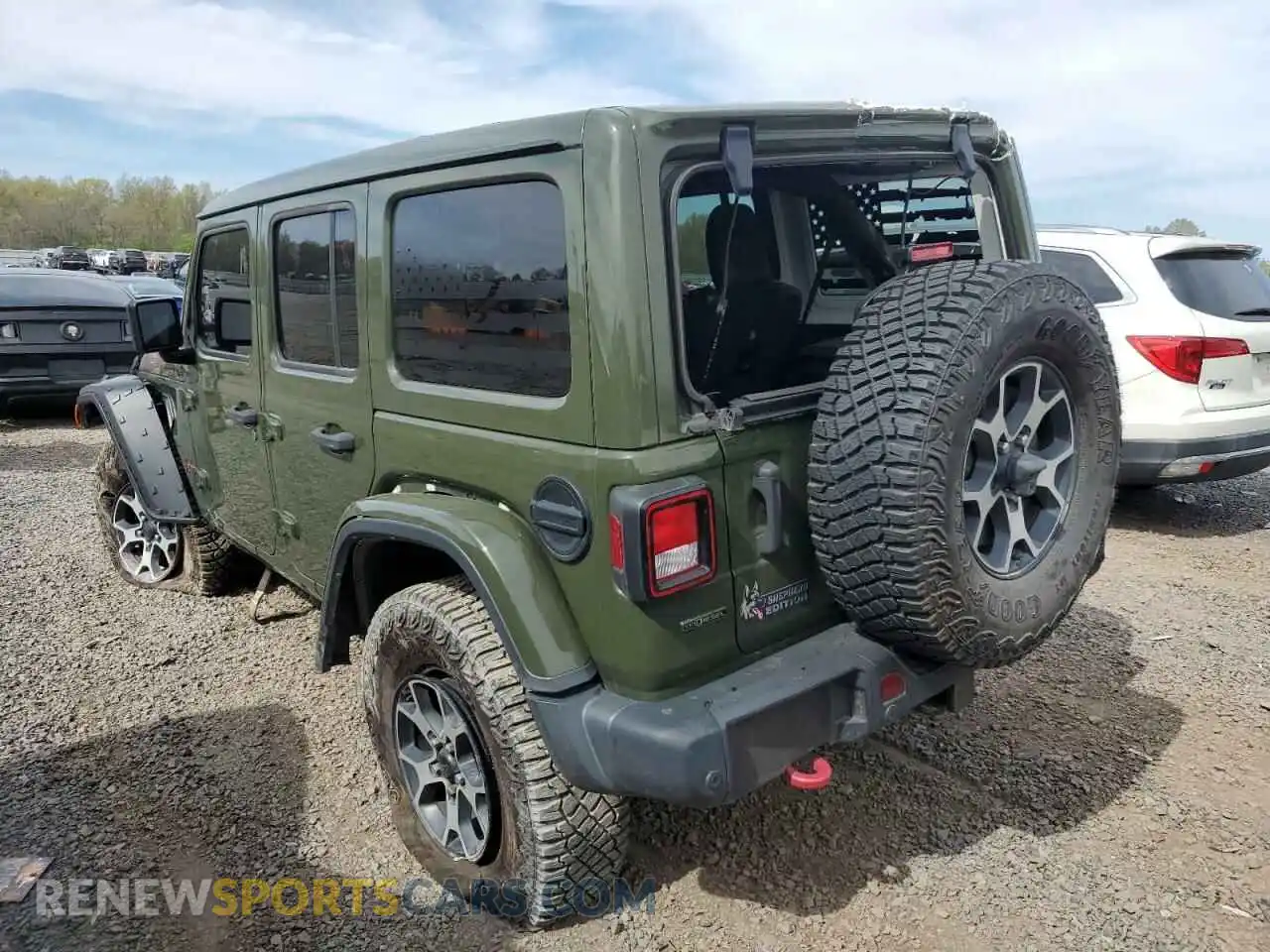 2 Photograph of a damaged car 1C4JJXFM3MW555919 JEEP WRANGLER 2021