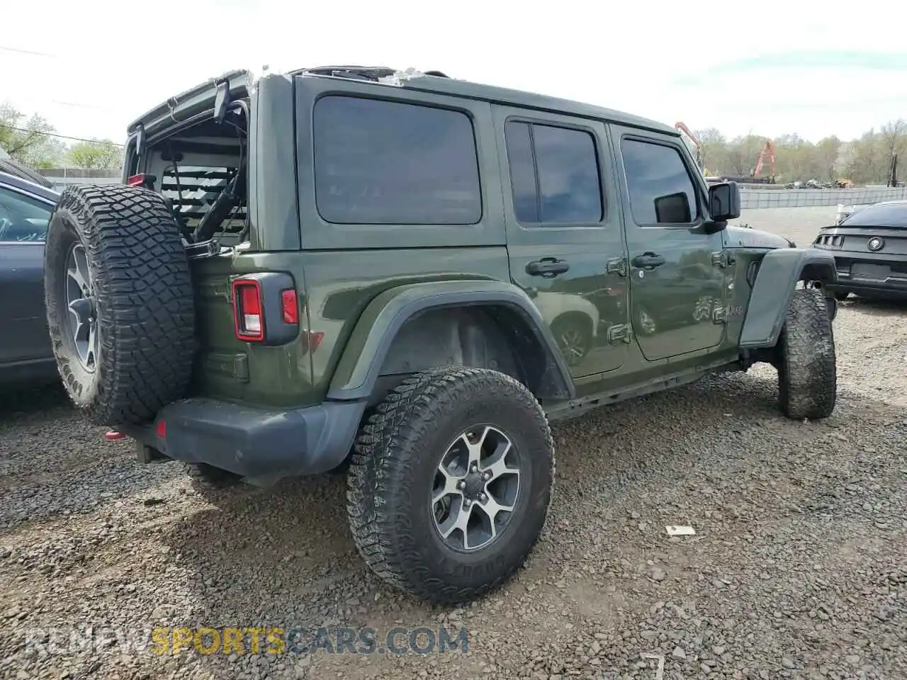 3 Photograph of a damaged car 1C4JJXFM3MW555919 JEEP WRANGLER 2021