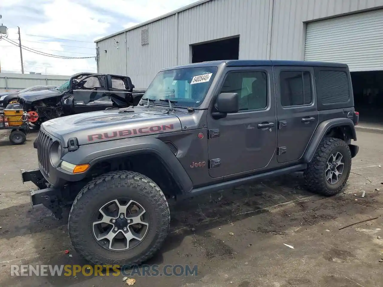1 Photograph of a damaged car 1C4JJXFM4MW581686 JEEP WRANGLER 2021