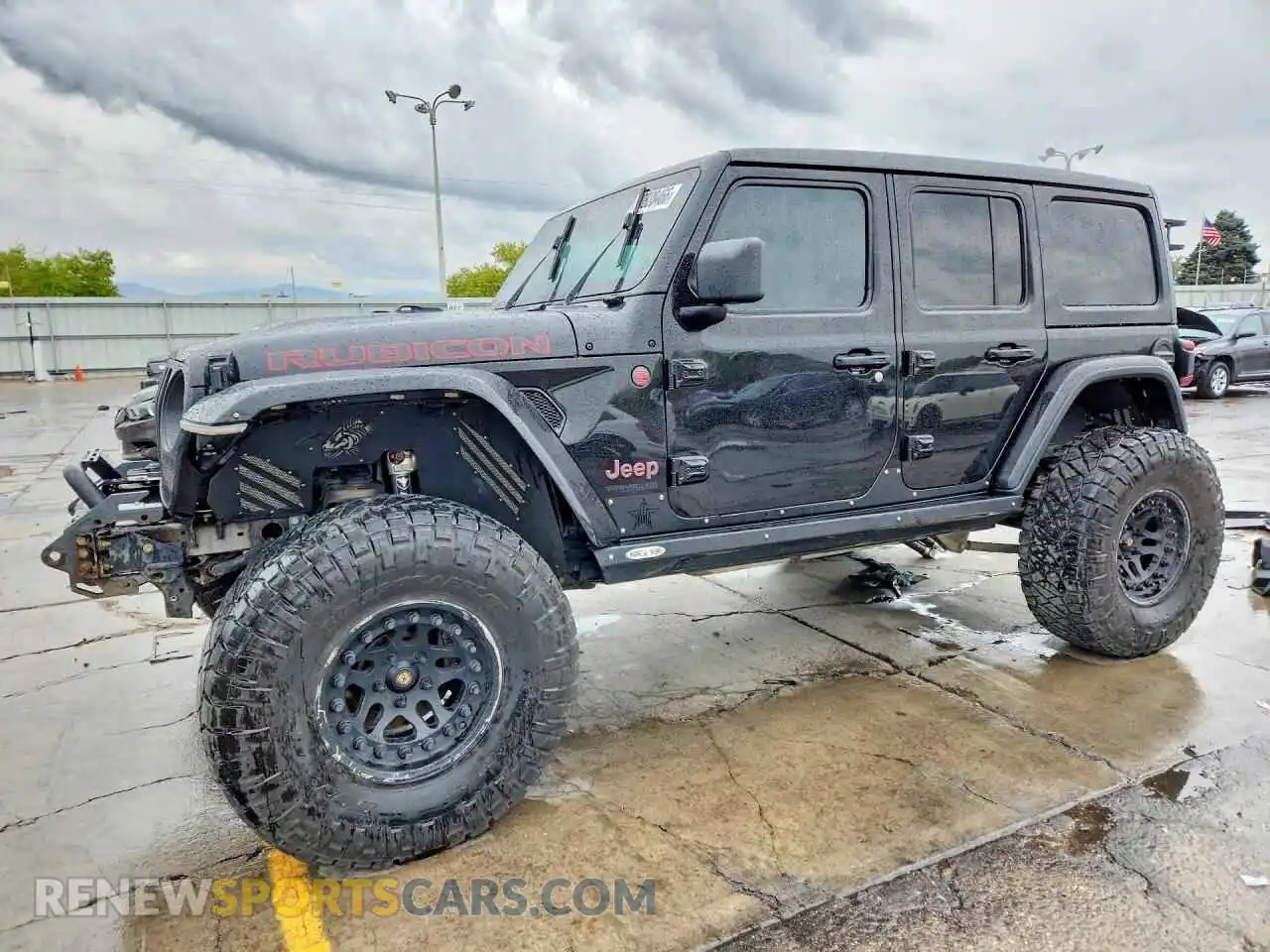 1 Photograph of a damaged car 1C4JJXFM4MW622799 JEEP WRANGLER 2021