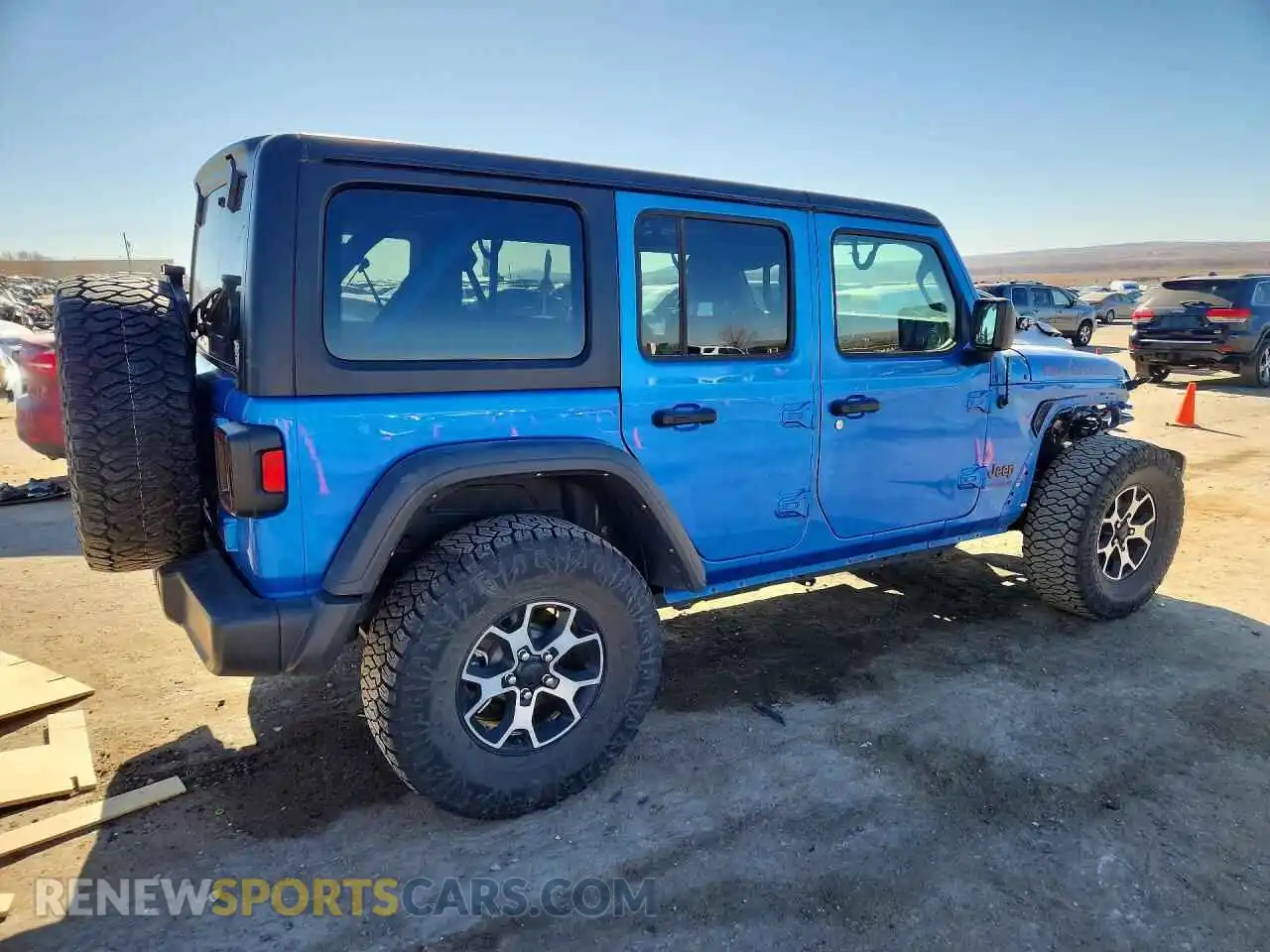 3 Photograph of a damaged car 1C4JJXFM6MW818050 JEEP WRANGLER 2021