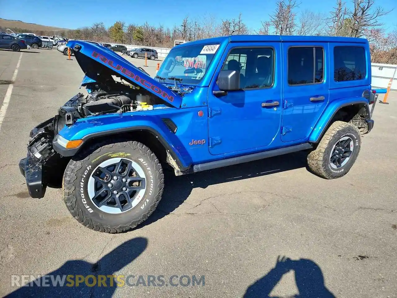 1 Photograph of a damaged car 1C4JJXFM7MW758649 JEEP WRANGLER 2021