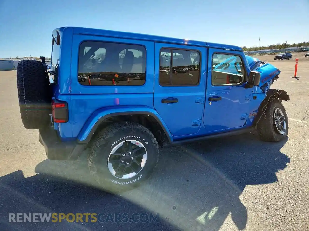 3 Photograph of a damaged car 1C4JJXFM7MW758649 JEEP WRANGLER 2021
