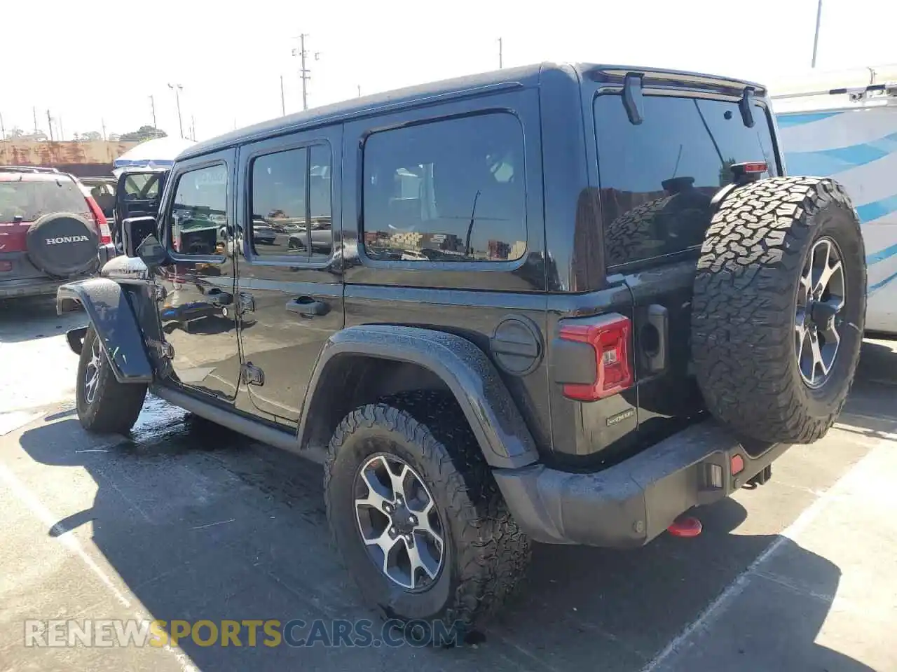 2 Photograph of a damaged car 1C4JJXFM8MW617914 JEEP WRANGLER 2021