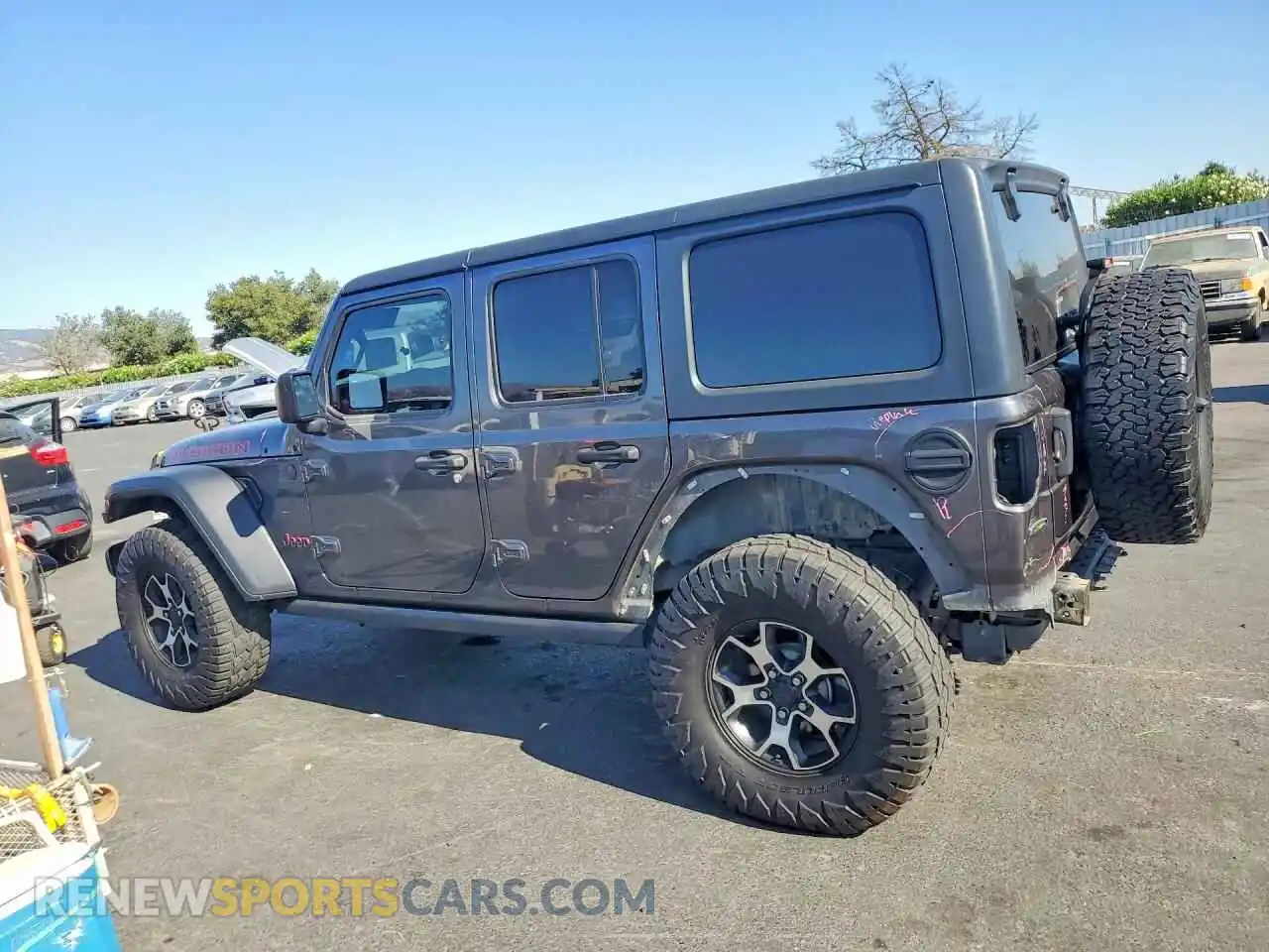 2 Photograph of a damaged car 1C4JJXFM9MW524027 JEEP WRANGLER 2021