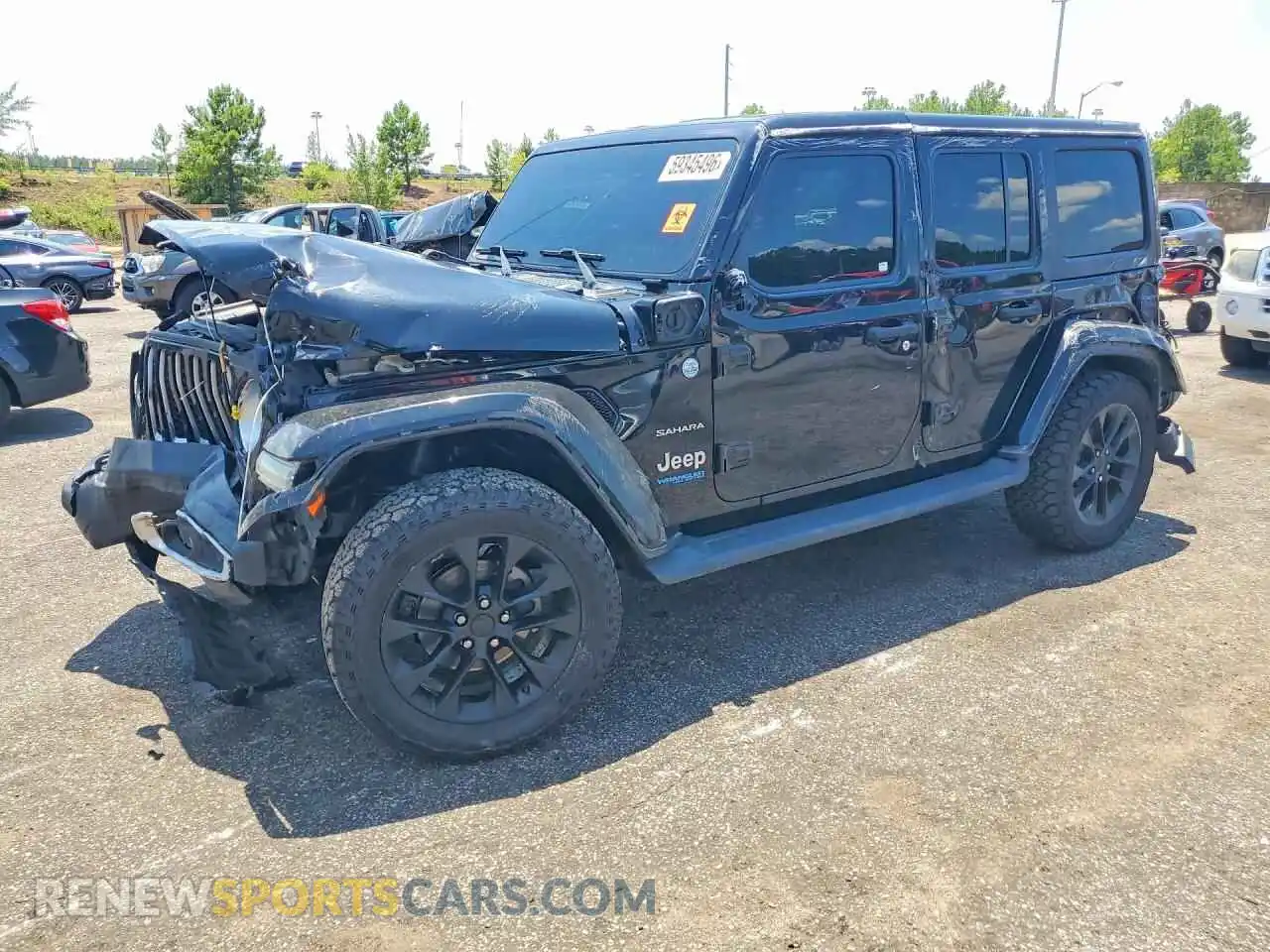 1 Photograph of a damaged car 1C4JJXP61MW800541 JEEP WRANGLER 2021