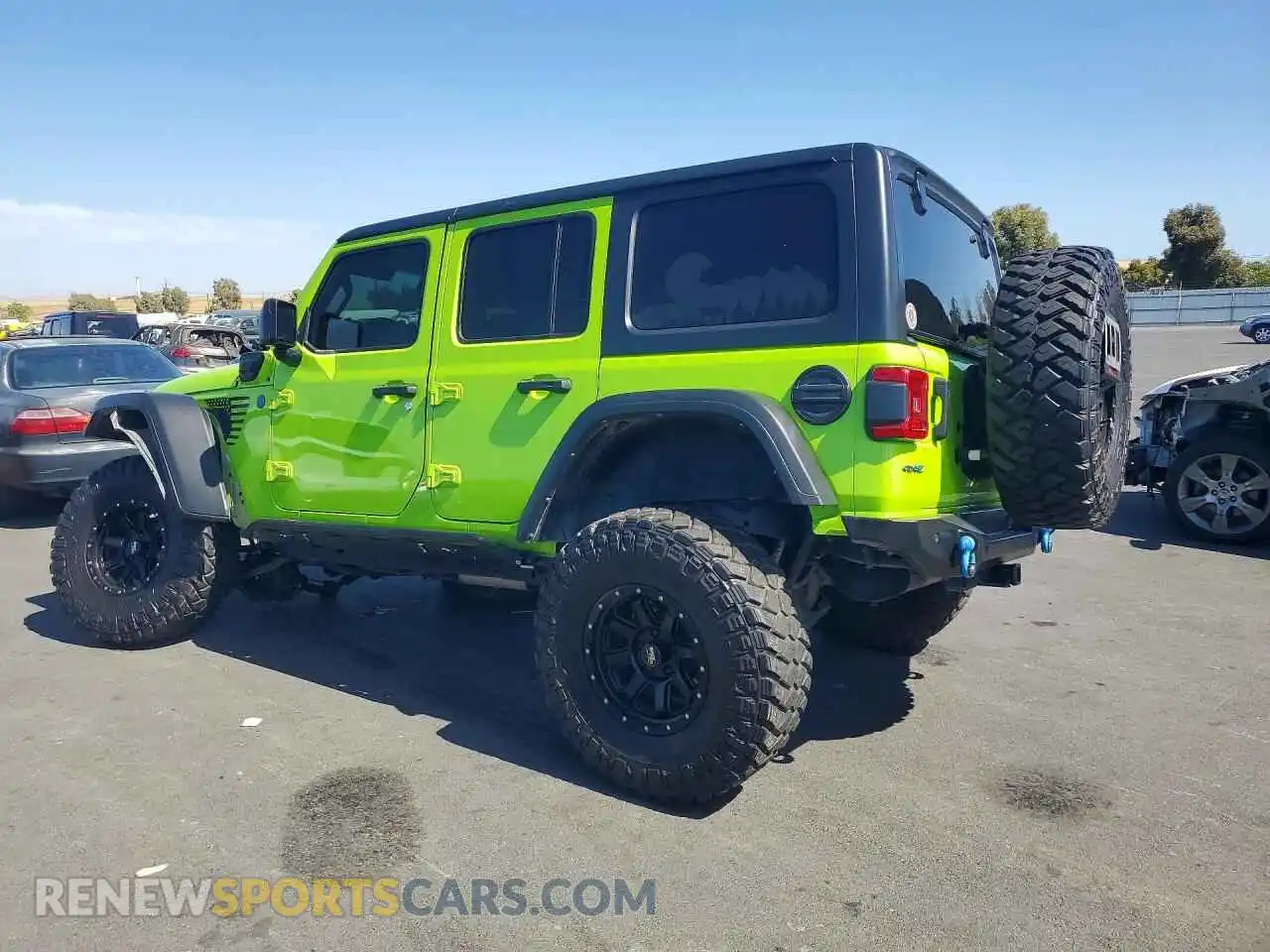 2 fotografías del automóvil dañado 1C4JJXR64MW807304 JEEP WRANGLER 2021