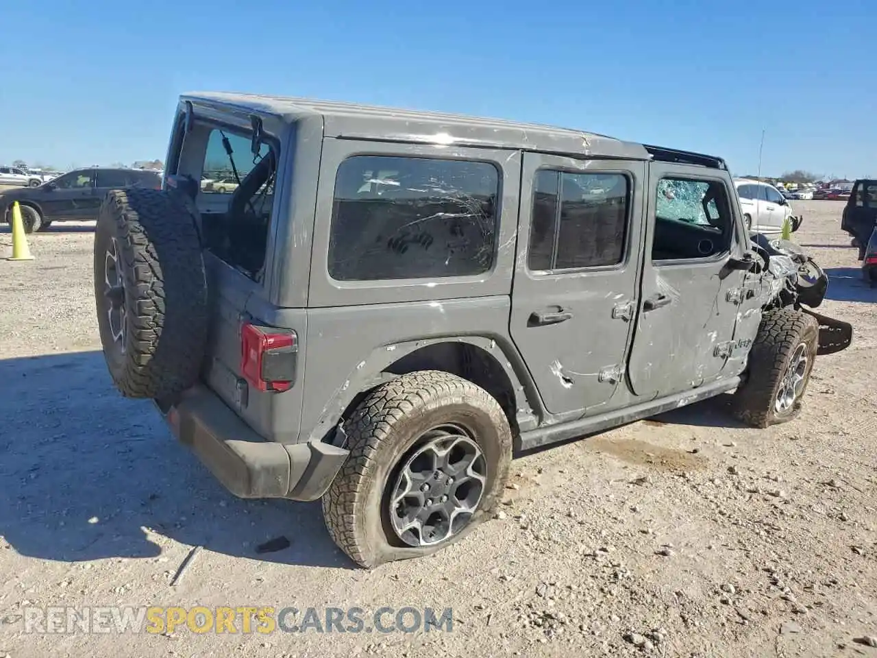 3 Photograph of a damaged car 1C4JJXR67MW675073 JEEP WRANGLER 2021
