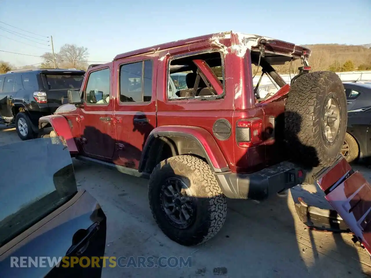 2 fotografías del automóvil dañado 1C4JJXSJ4MW735728 JEEP WRANGLER 2021