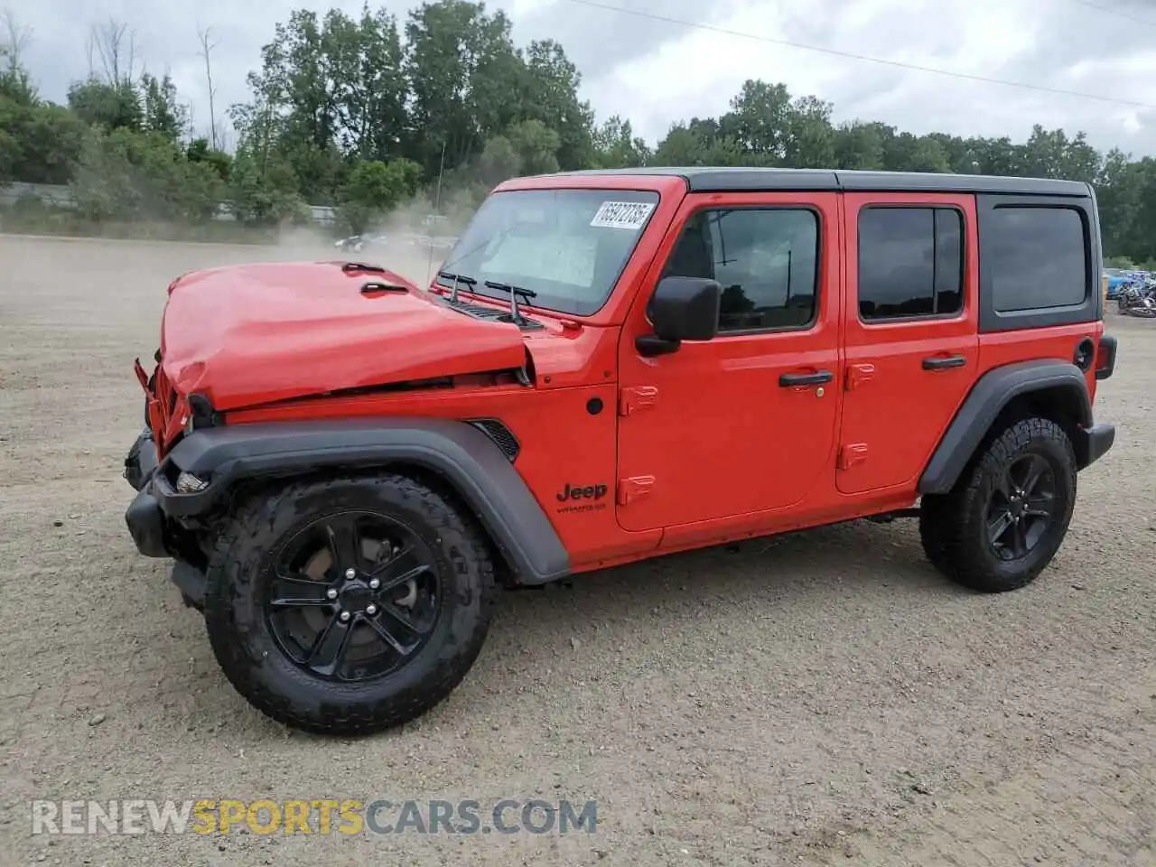 1 Photograph of a damaged car 1C4HJXDG3NW149846 JEEP WRANGLER 2022