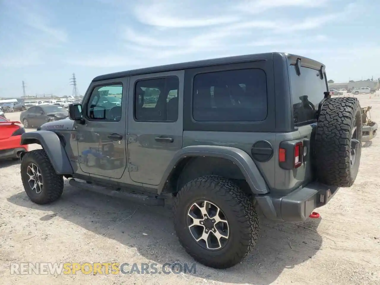 2 fotografías del automóvil dañado 1C4HJXFN6NW166278 JEEP WRANGLER 2022