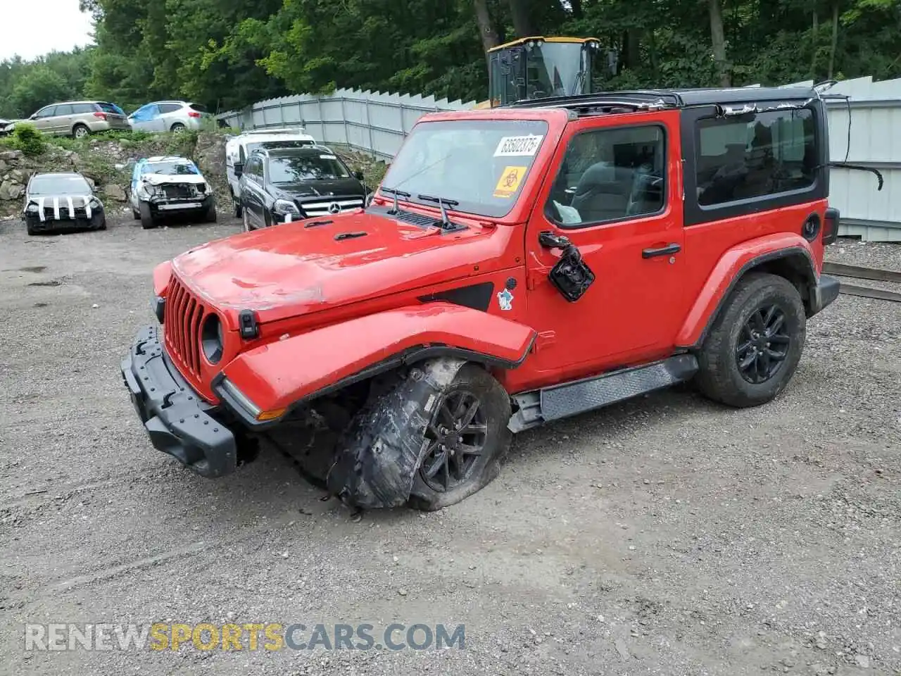 1 Photograph of a damaged car 1C4HJXAG8PW582425 JEEP WRANGLER 2023