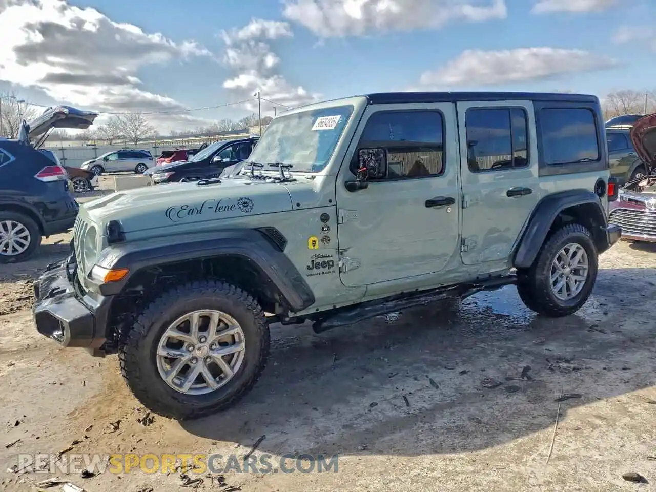 1 Photograph of a damaged car 1C4HJXDNXPW680320 JEEP WRANGLER 2023