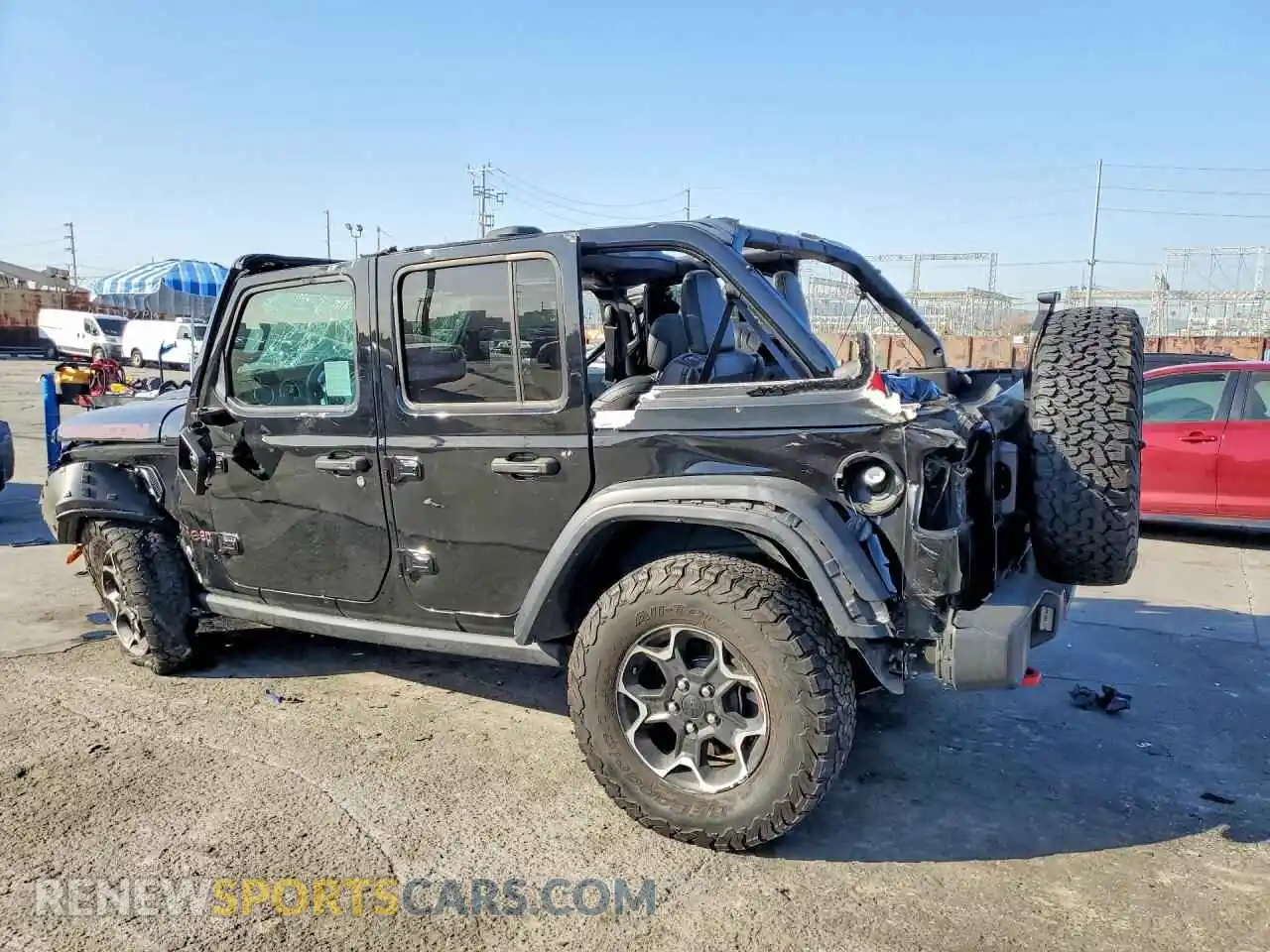 2 fotografías del automóvil dañado 1C4HJXFN4PW639971 JEEP WRANGLER 2023