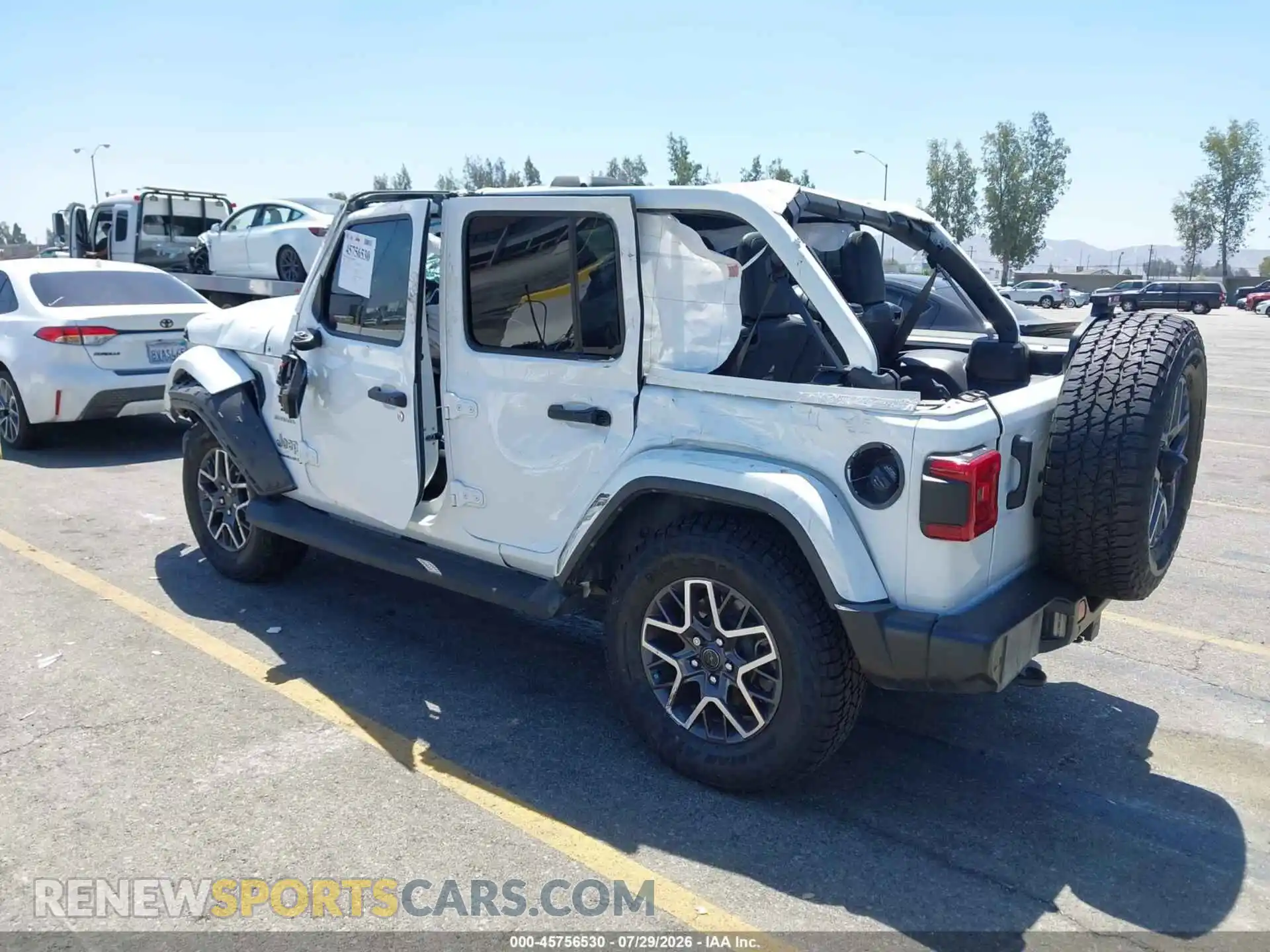 3 fotografías del automóvil dañado 1C4PJXEN4RW106440 JEEP WRANGLER 2024