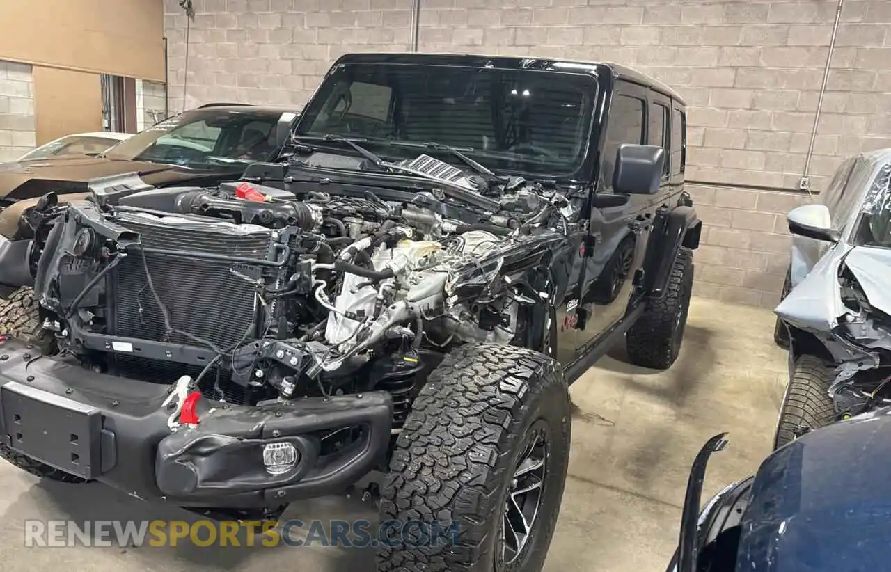 2 fotografías del automóvil dañado 1C4RJXFG4RW265628 JEEP WRANGLER 2024