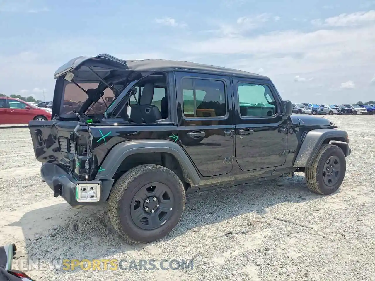 3 fotografías del automóvil dañado 1C4PJXDG3SW606579 JEEP WRANGLER 2025
