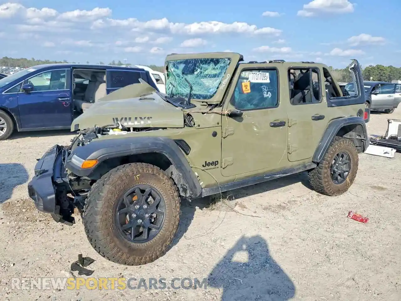1 Photograph of a damaged car 1C4PJXDG6SW649054 JEEP WRANGLER 2025