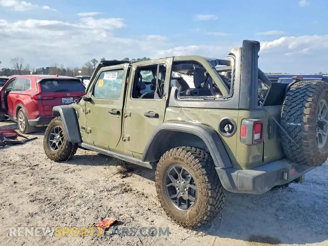 2 Photograph of a damaged car 1C4PJXDG6SW649054 JEEP WRANGLER 2025