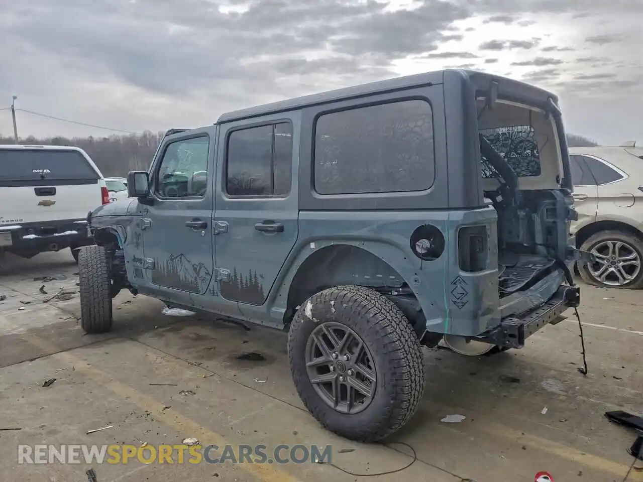 2 Photograph of a damaged car 1C4PJXDN1SW554321 JEEP WRANGLER 2025
