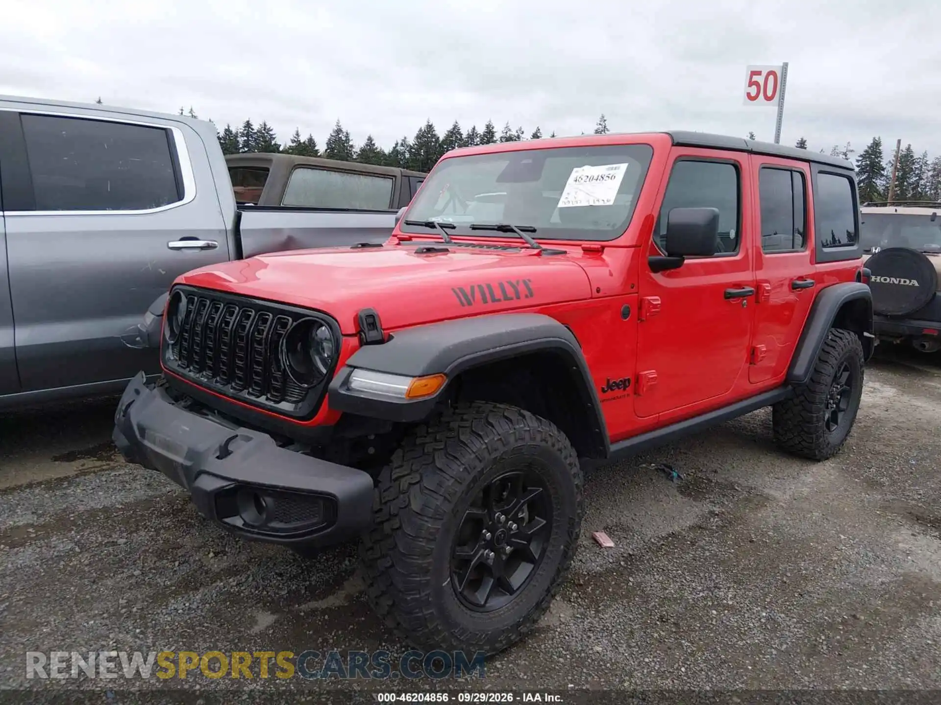 2 fotografías del automóvil dañado 1C4PJXDN3SW597459 JEEP WRANGLER 2025