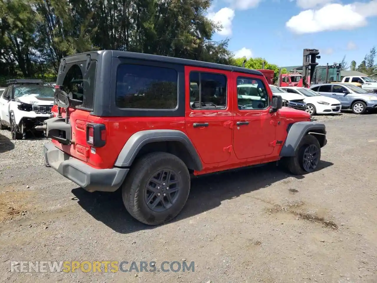 3 fotografías del automóvil dañado 1C4PJXDN6SW500786 JEEP WRANGLER 2025