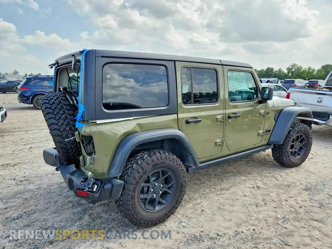 3 fotografías del automóvil dañado 1C4PJXDN6SW508824 JEEP WRANGLER 2025