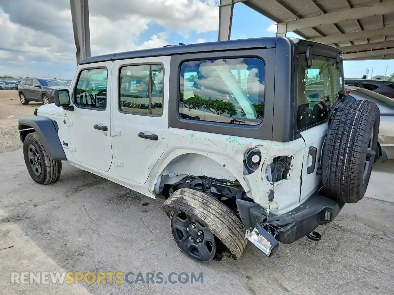2 fotografías del automóvil dañado 1C4PJXDN7SW626042 JEEP WRANGLER 2025