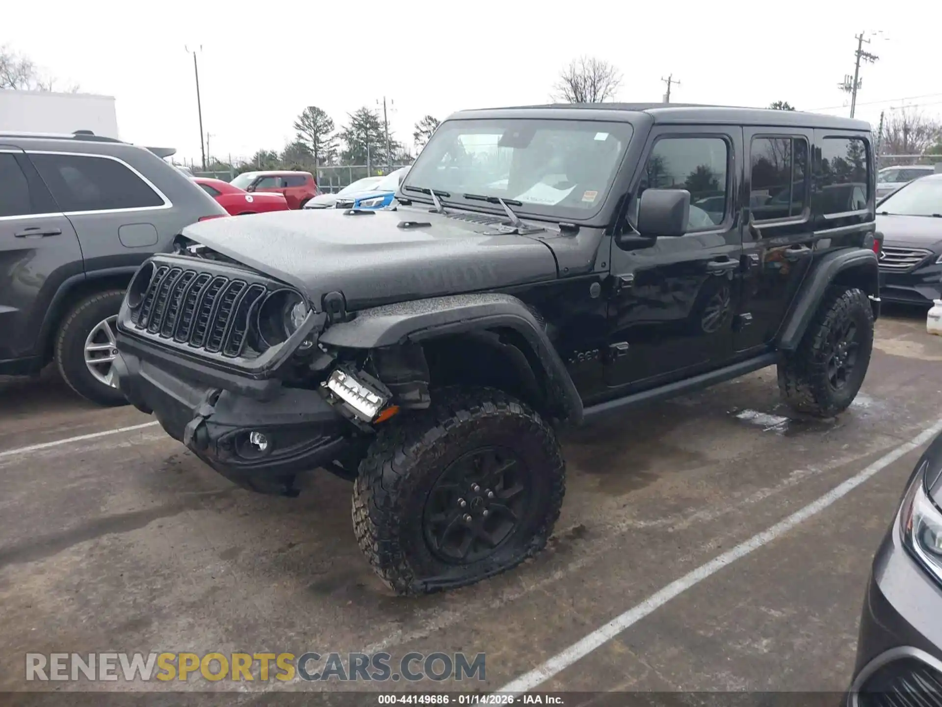 2 fotografías del automóvil dañado 1C4PJXDNXSW509538 JEEP WRANGLER 2025