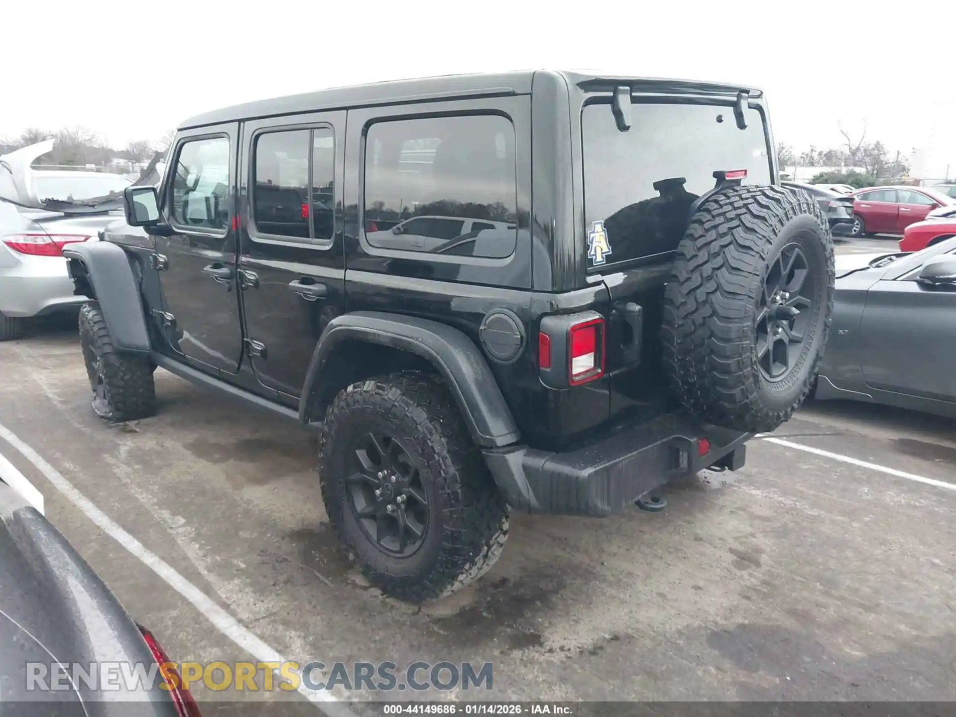 3 fotografías del automóvil dañado 1C4PJXDNXSW509538 JEEP WRANGLER 2025