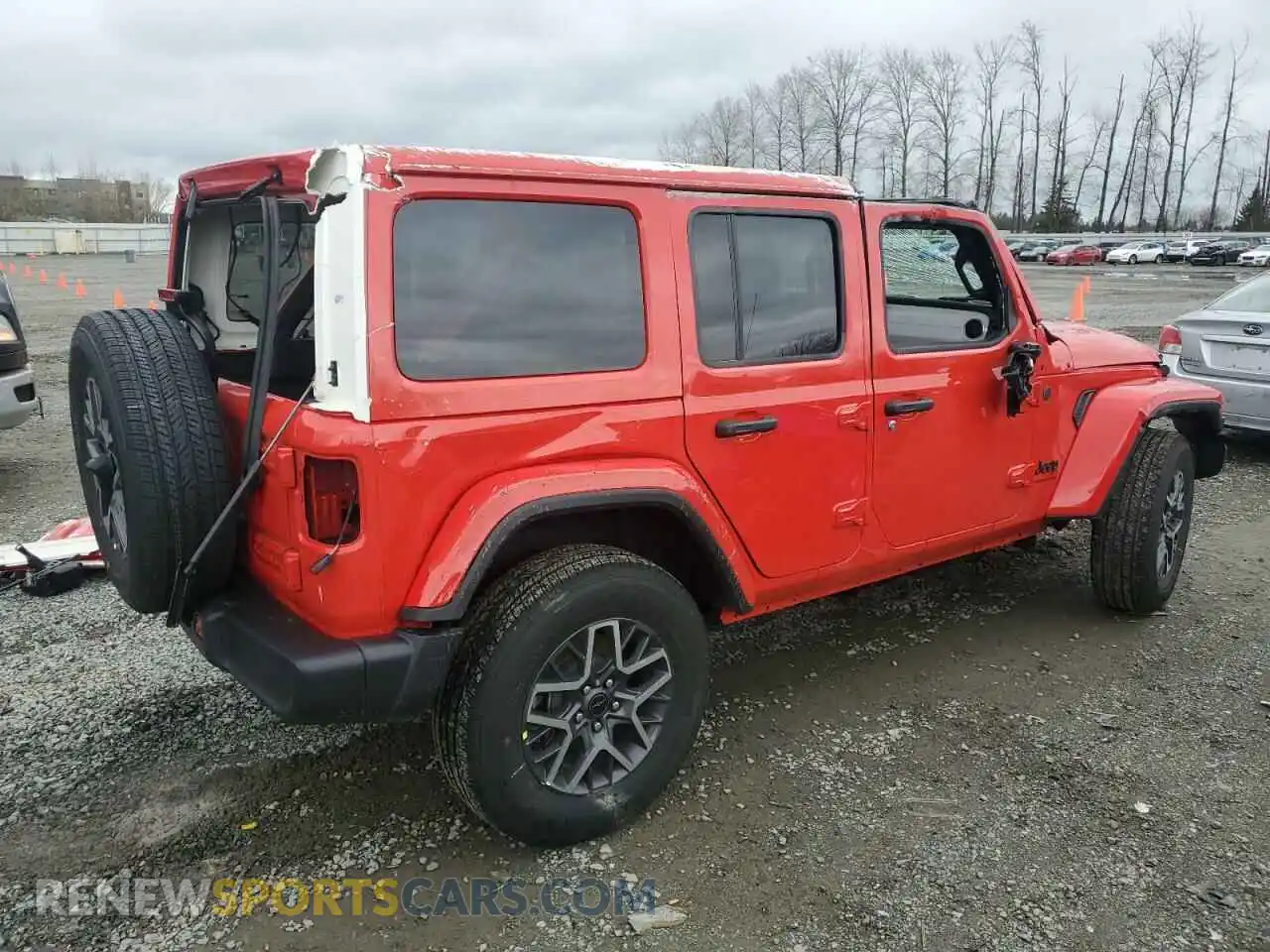 3 fotografías del automóvil dañado 1C4PJXEN0SW506260 JEEP WRANGLER 2025