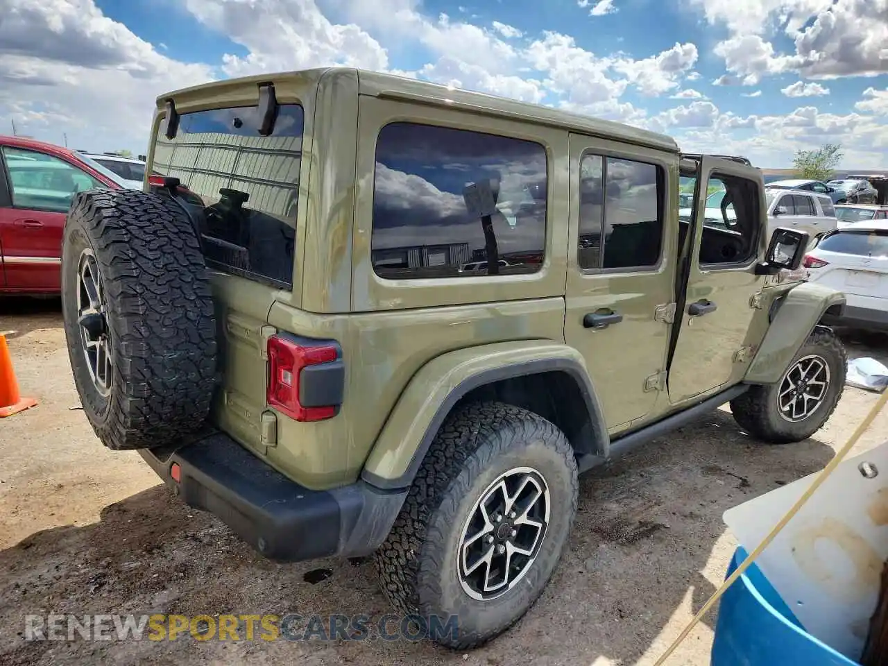 3 fotografías del automóvil dañado 1C4PJXFG2SW522931 JEEP WRANGLER 2025