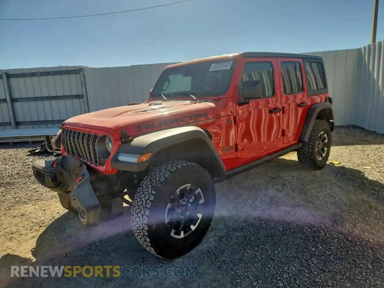 1 Photograph of a damaged car 1C4PJXFN8SW663758 JEEP WRANGLER 2025