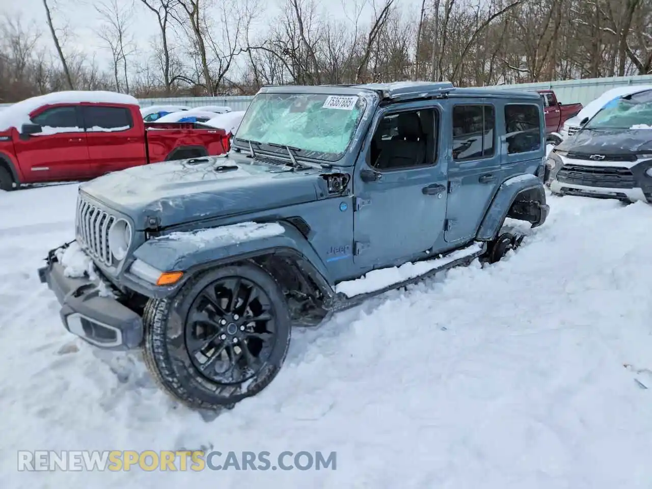 1 Photograph of a damaged car 1C4RJXP68SW518476 JEEP WRANGLER 2025