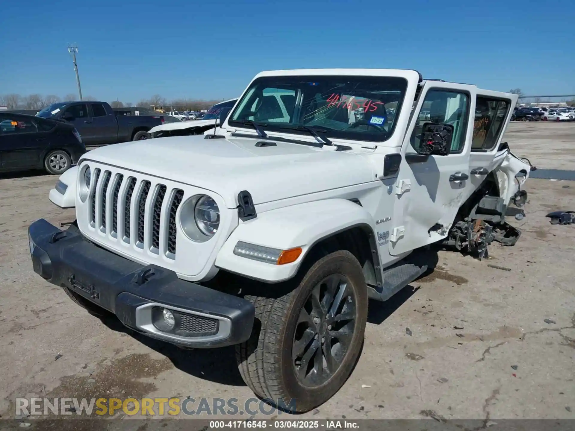 2 Photograph of a damaged car 1C4JJXP62MW724232 JEEP WRANGLER 4XE 2021
