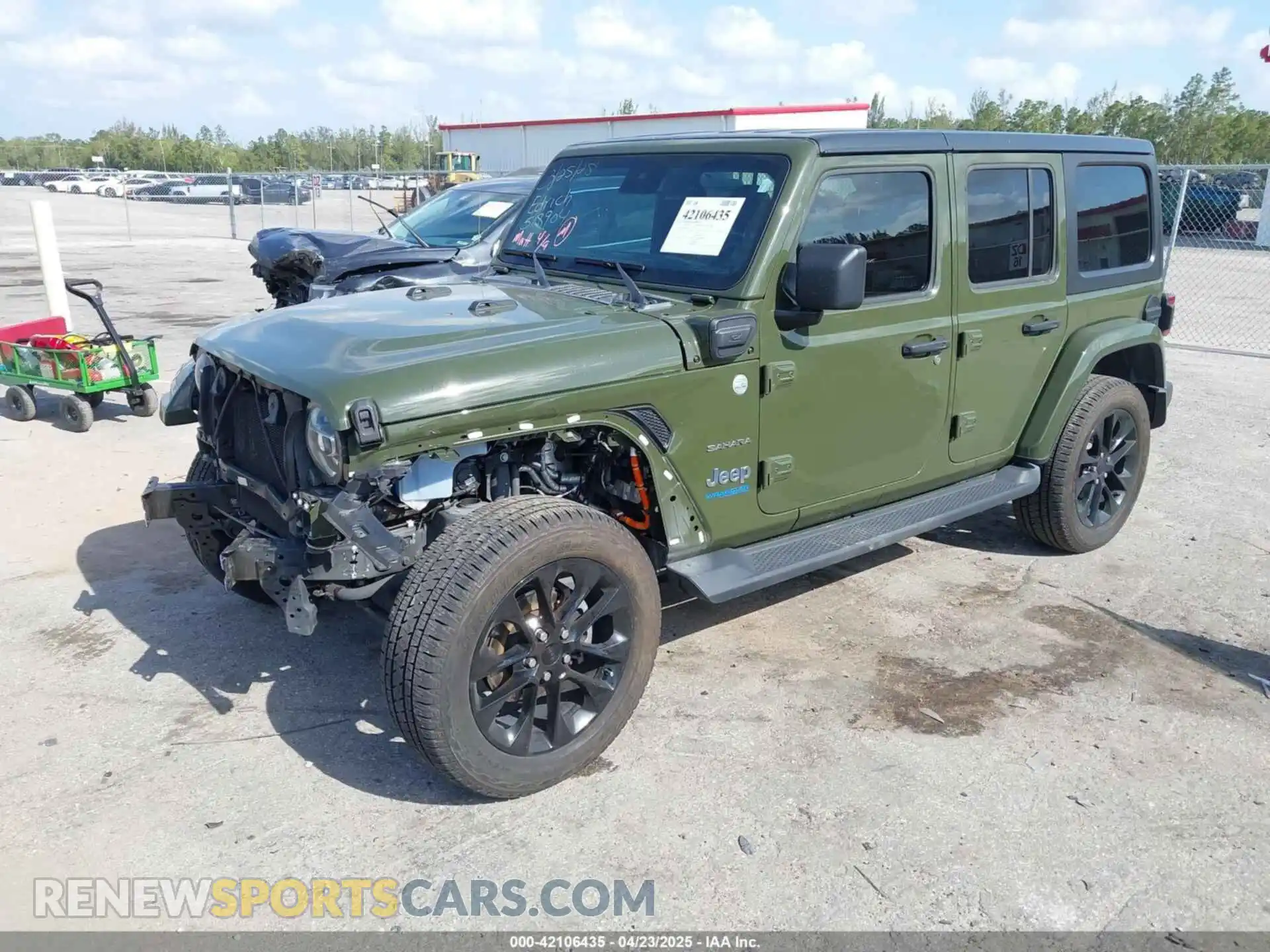 2 Photograph of a damaged car 1C4JJXP65MW824874 JEEP WRANGLER 4XE 2021