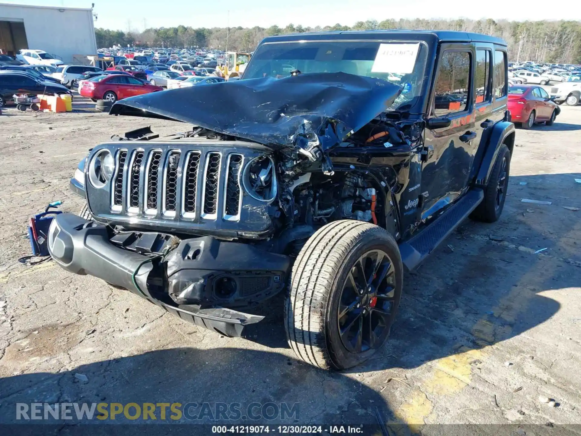 2 Photograph of a damaged car 1C4JJXP68MW730679 JEEP WRANGLER 4XE 2021