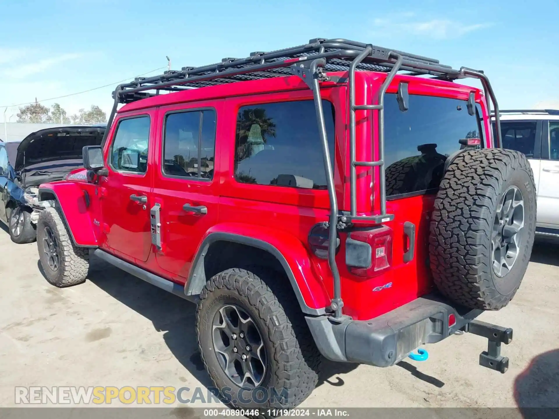 3 Фотография поврежденного автомобиля 1C4JJXR60MW844995 JEEP WRANGLER 4XE 2021