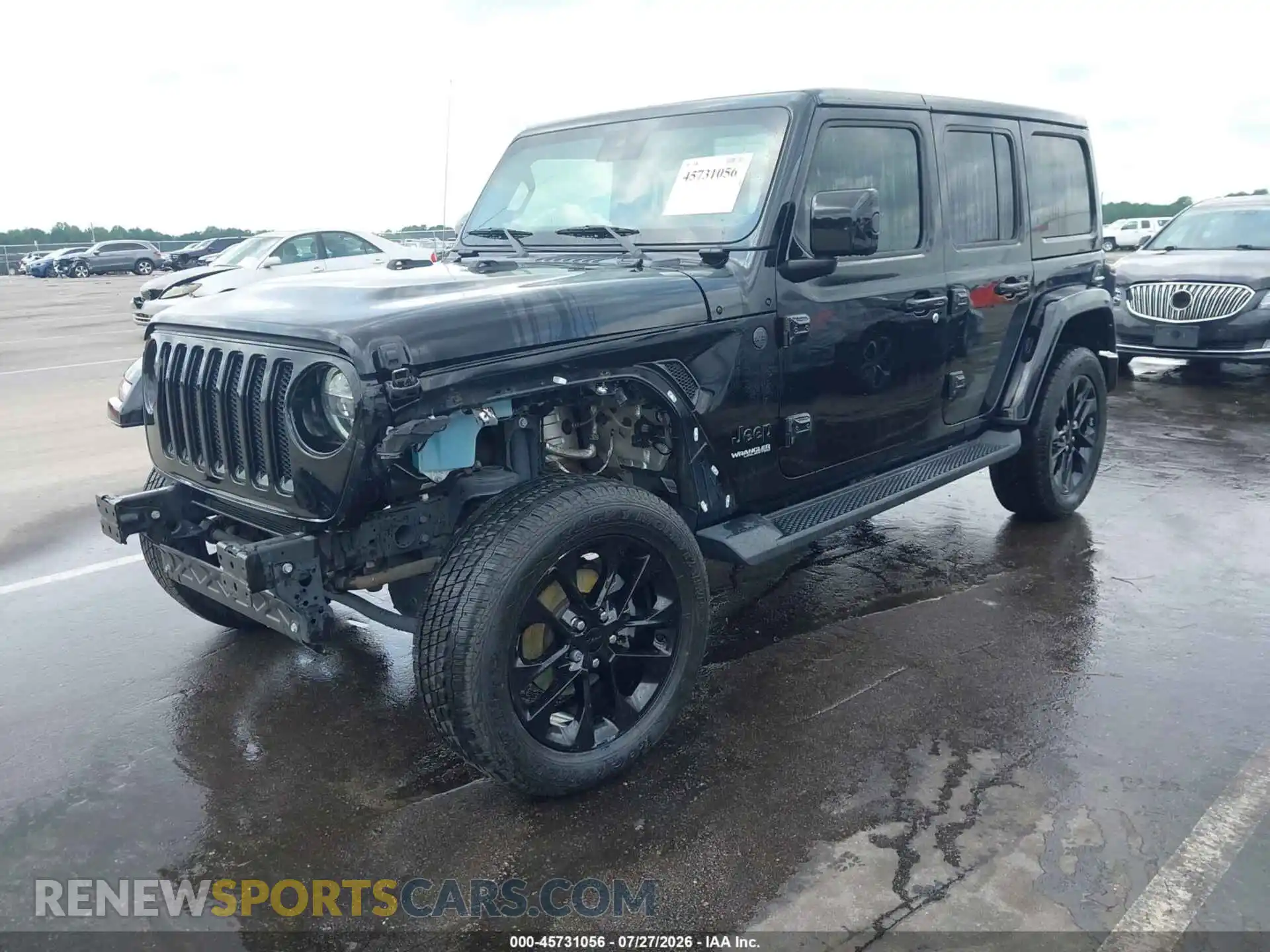2 Photograph of a damaged car 1C4HJXEN5MW669767 JEEP WRANGLER UNLIMITED 2021