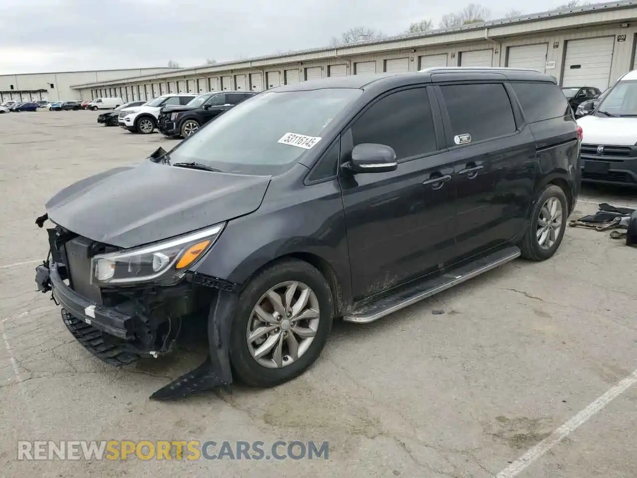 1 Photograph of a damaged car KNDMB5C15K6557709 KIA All Models 2019