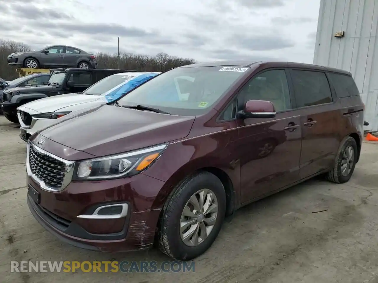 1 Photograph of a damaged car KNDMB5C17K6543326 KIA All Models 2019