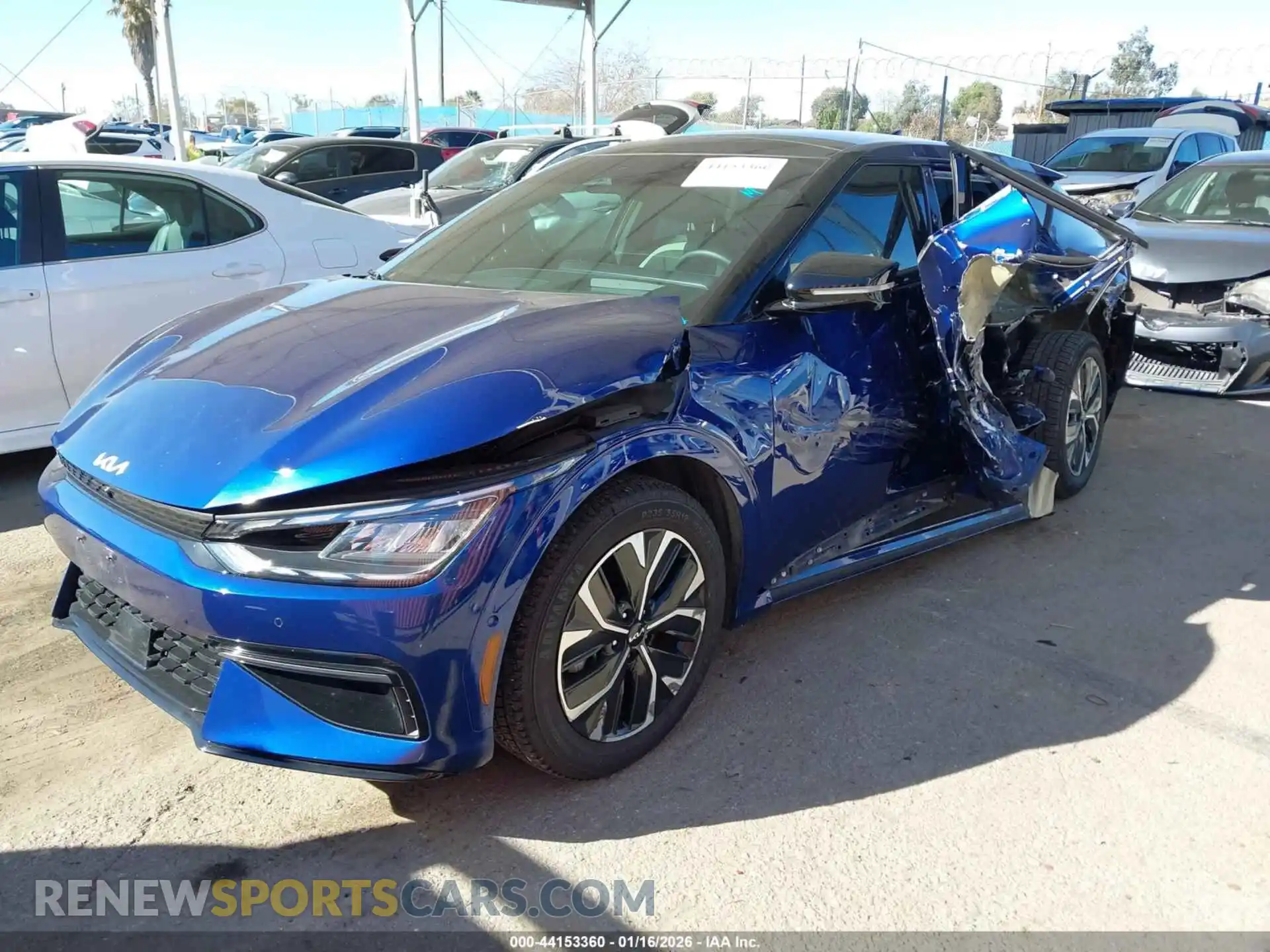 2 Photograph of a damaged car KNDC44LA2N5062832 KIA EV6 2022