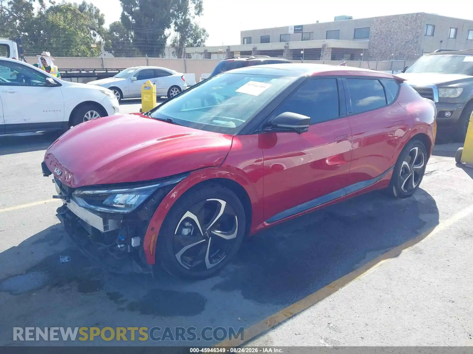 2 fotografías del automóvil dañado KNDC4DLC2N5033977 KIA EV6 2022