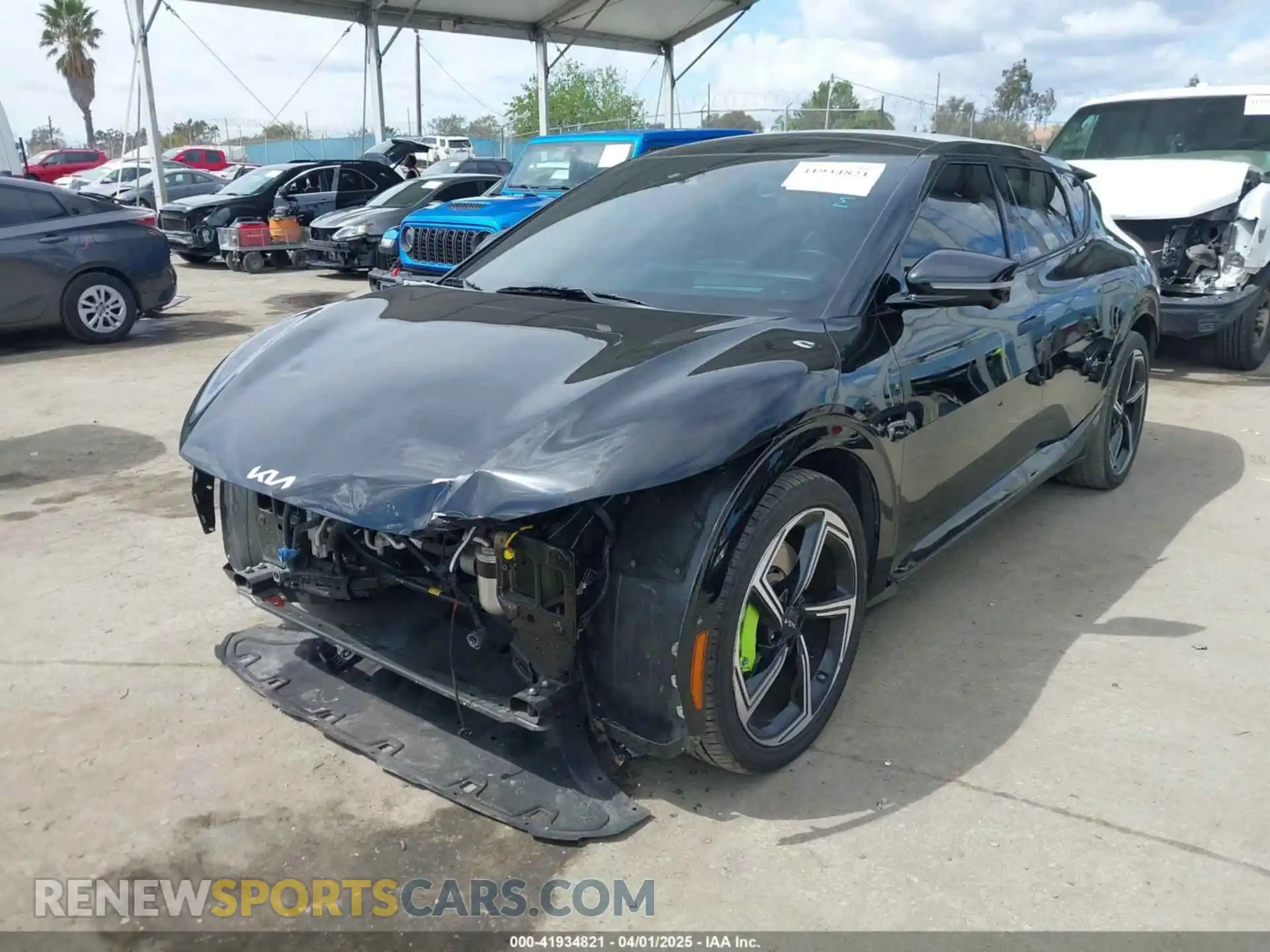 2 Photograph of a damaged car KNDC5DLE3P5093252 KIA EV6 2023