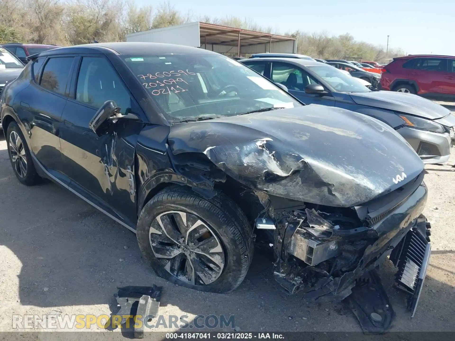 1 Photograph of a damaged car KNDC3DLCXR5201079 KIA EV6 2024
