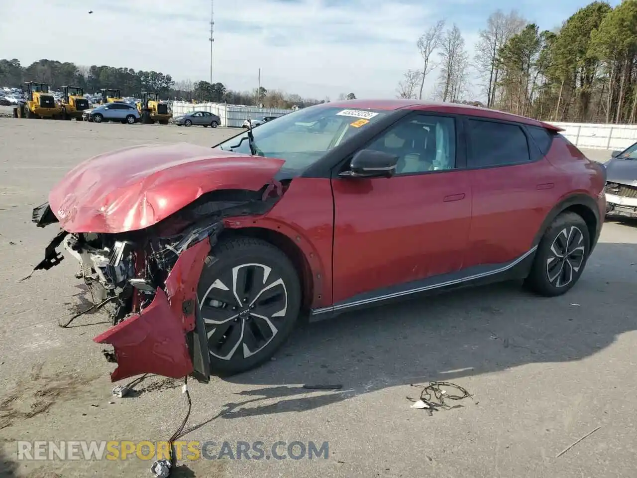 1 Photograph of a damaged car KNDC3DLC3N5035790 KIA EV6 LIGHT 2022