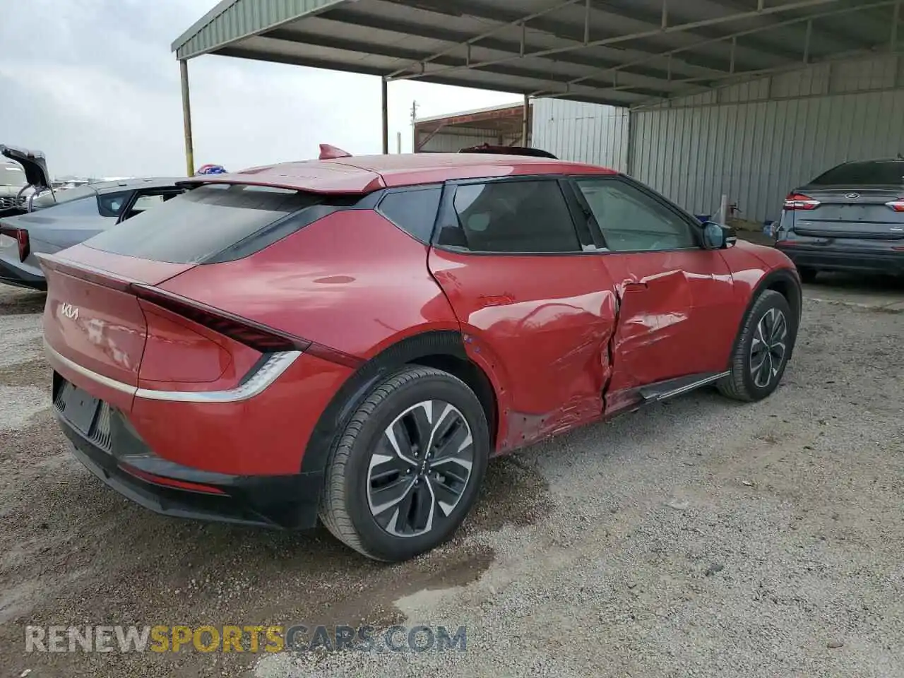 3 Photograph of a damaged car KNDC34LA0R5160430 KIA EV6 LIGHT 2024