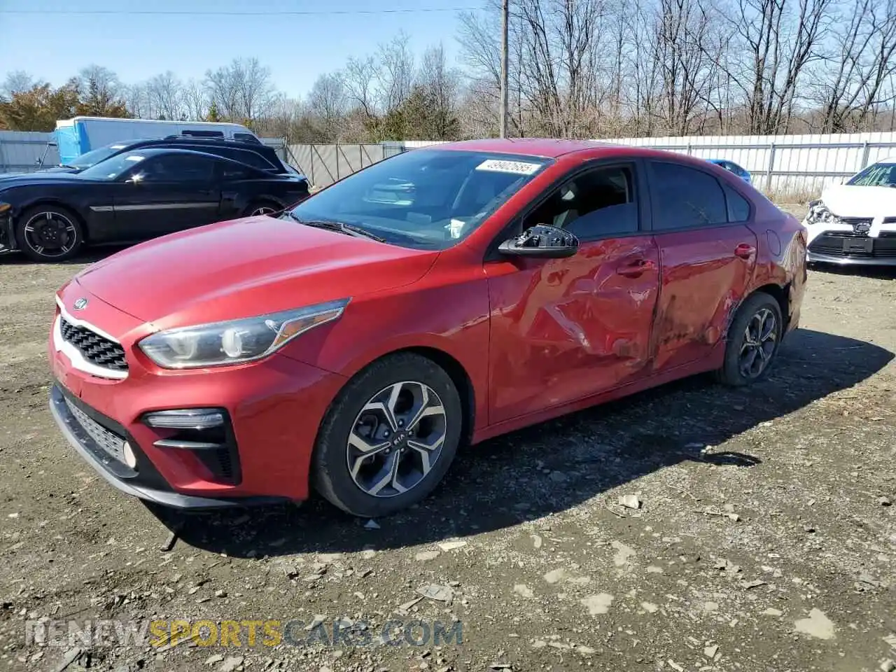 1 Photograph of a damaged car 3KPF24AD3KE059373 KIA FORTE 2019