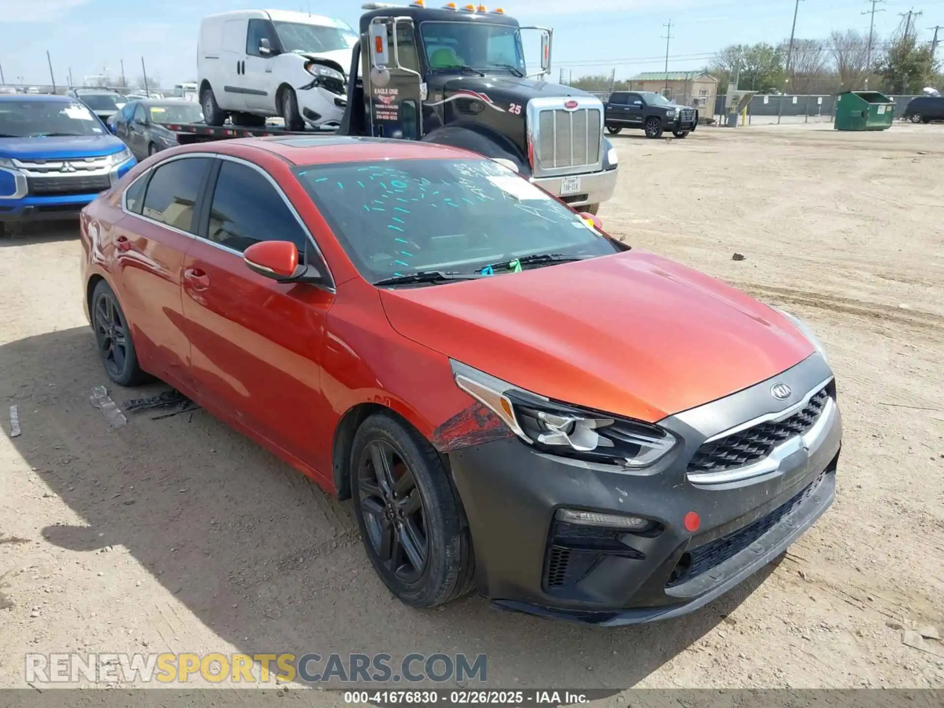 1 Photograph of a damaged car 3KPF54AD8KE061904 KIA FORTE 2019