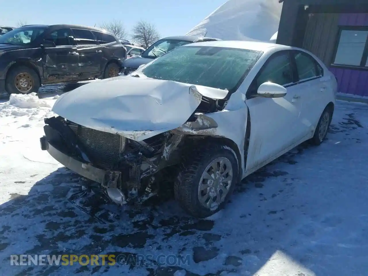 1 Photograph of a damaged car 3KPF24AD0LE169430 KIA FORTE 2020